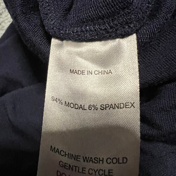 Quince Pants Womens Small French Terry Modal Wide Leg Navy Blue - Picture 5 of 10